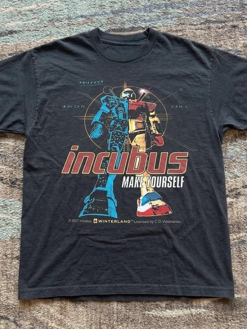 Gildan Black Incubus 'Make Yourself' Robot Graphic Tee